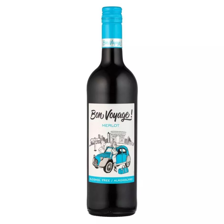 Bon Voyage Alcohol Free Merlot Red Wine 75cl